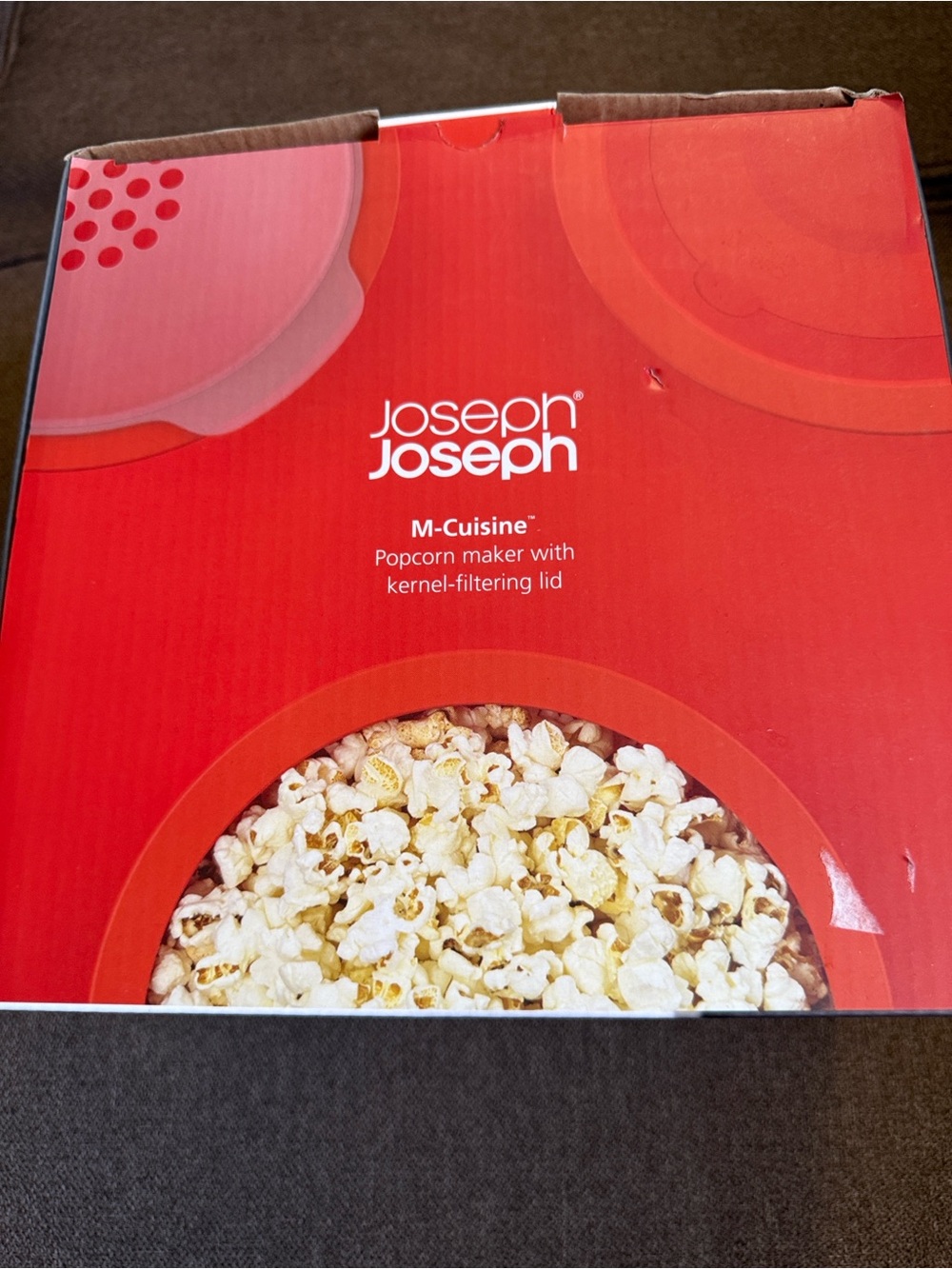 Family Sized Popcorn Maker - Joseph Joseph, 1L, Oven Safe, Kernal Filtering Lid